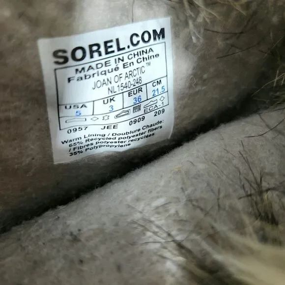 Sorel Womens NL 1540-248 Sz.5 Joan Of Arctic Brown Waterproof Winter Boots - Picture 12 of 16